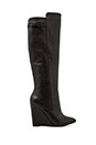 view 1 of 5 Zylonn Wedge Boot in Black Leather
