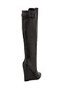view 4 of 5 Zylonn Wedge Boot in Black Leather