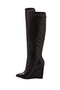 view 5 of 5 Zylonn Wedge Boot in Black Leather