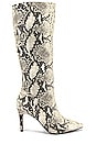 view 1 of 5 KINGA ニーハイブーツ in Natural Snake