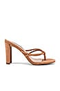 view 1 of 5 SANDALES À TALONS UNREAL in Camel Nubuck