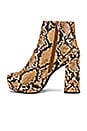 view 5 of 5 BOTTINES COMPENSÉES GRATE in Cognac Snake