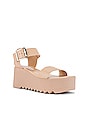 view 2 of 5 Lake Flatform Sandal in Blush Leather