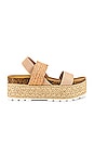 view 1 of 5 Circa Flatform Sandal in Natural Multi