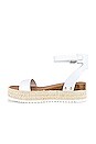 view 5 of 5 Chaser Flatform Sandal in White Leather