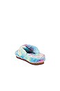 view 3 of 5 Fuzed Slipper in Blue Multi