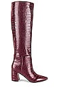 view 1 of 5 Niliana Boot in Burgundy Croco
