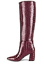 view 5 of 5 Niliana Boot in Burgundy Croco