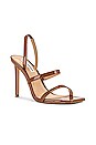 view 2 of 5 Gracey Heel Sandal in Cognac Patent