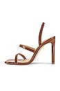 view 5 of 5 Gracey Heel Sandal in Cognac Patent