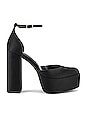 view 1 of 5 Agata Heel in Black Satin