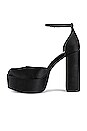 view 5 of 5 Agata Heel in Black Satin