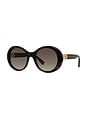 view 2 of 3 Falabella Sunglasses in Dark Havana & Gradient Brown