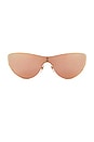view 1 of 3 GAFAS DE SOL RUNWAY in Shiny Pink Gradient & Violet Mirror