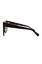 view 3 of 3 LUNETTES DE SOLEIL CARRÉES FALABELLA in Classic Tortoise & Gradient Brown