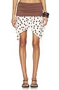 view 1 of 6 Nina Dots Skirt in Brown