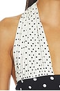 view 5 of 5 Isabela Polka Dot Top in Black & White