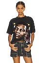 view 1 of 4 Mike Tyson Airbrush Gloves Tee in Washed Black
