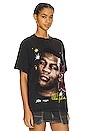 view 2 of 4 Mike Tyson Airbrush Gloves Tee in Washed Black