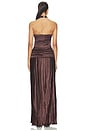 view 3 of 5 Ariana Plisse Dress in Chestnut