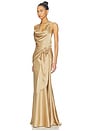 view 2 of 3 Rozalia Dress in Gold