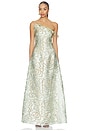 view 1 of 4 VESTIDO LARGO PALOMA in Eden Lace Pistachio Mist