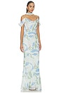 view 2 of 3 Rosalie Dress in Mist Garden