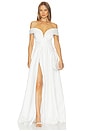 view 1 of 3 Delara Gown in White