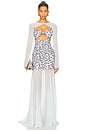view 1 of 3 Fariha Gown in Jardin De Flores