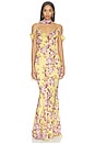 view 1 of 4 ROBE ROSALIE in Lemon Rose