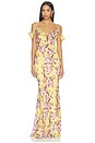 view 2 of 4 ROBE ROSALIE in Lemon Rose