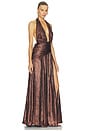 view 2 of 4 Zephyr Gown in Bronze Cacao