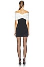 view 4 of 3 Belluno Mini Dress in Black & White