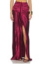 view 1 of 6 Gia Skirt in Wine