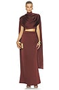 view 6 of 6 Aurelia Skirt in Cacao