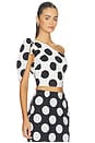 view 2 of 4 Milano Top in Polka Dots