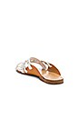view 3 of 5 Cass Sandal in White & Pesca