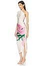 view 3 of 4 Single Shoulder Dress in Pink Magnolia
