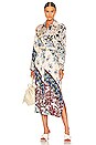 view 1 of 4 Shirtdress in Multi Scarf Print