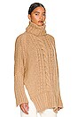 view 2 of 4 Turtleneck Blanket Sweater in Camel