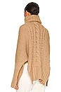 view 3 of 4 Turtleneck Blanket Sweater in Camel