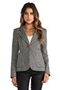 view 2 of 6 Tweed Duchess Blazer in Black & White