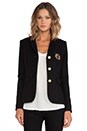 view 1 of 6 Three Button Schoolboy Blazer in Black