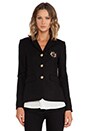 view 2 of 6 Three Button Schoolboy Blazer in Black