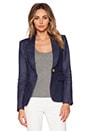 view 1 of 4 Peaked Lapel Blazer in Navy & White