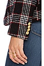 view 5 of 5 Plaid Duchess Blazer in Black Plaid & Black Leather