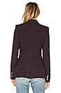 view 3 of 5 Two Button Blazer in Navy Maroon Grid