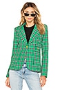 view 2 of 5 Patch Pocket Duchess Blazer in Kelly Green Plaid