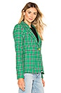 view 3 of 5 Patch Pocket Duchess Blazer in Kelly Green Plaid