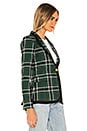 view 3 of 5 Taped Peaked Lapel Blazer in Hunter Green Tartan